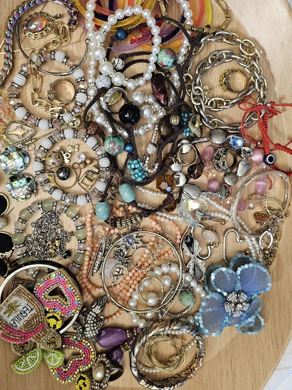 Womens Bulk Jewelry Bundle Lot Collection DIY scrap beads stones costume fashion